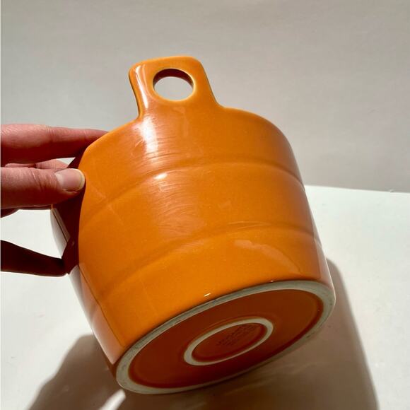 Loucarte ceramic orange bucket, made in Portugal - Picture 6 of 8